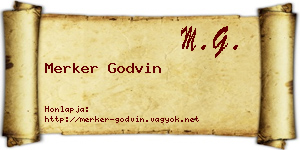 Merker Godvin névjegykártya
